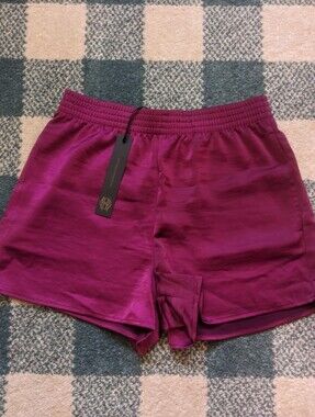 House Of Harlow 1960 Purple Silky Satin Shorts With Pockets Size Xs